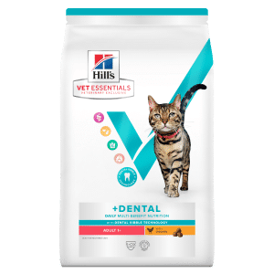 Hill's Vet Essentials MULTI-BENEFIT + DENTAL Adult 1+ kattfoder med kyckling 10 kg