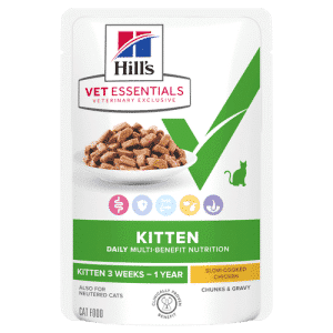 Hill's Vet Essentials Multi-Benefit Kitten våtfoder med kyckling för kattungar 12 x 85 g