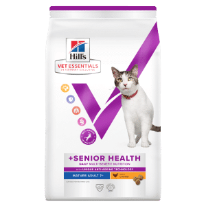 Hill's Vet Essentials Multi-Benefit + Senior Health Mature Adult 7+ med kyckling för katter 1,5 kg