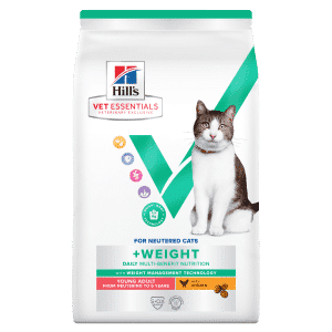 Hill's Vet Essentials Multi-Benefit + Weight Young Adult torrfoder med kyckling för katter 3 kg