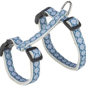 Kattsele & koppel Trixie 27-45 cm/13 mm 1,20 m Grå/blå