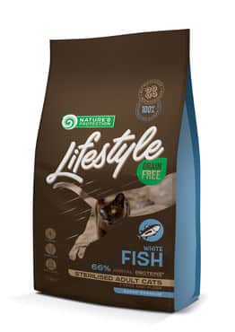 Nature‘s Protection Lifestyle Adult Cats Vitfisk torrfoder för katter 1,5 kg