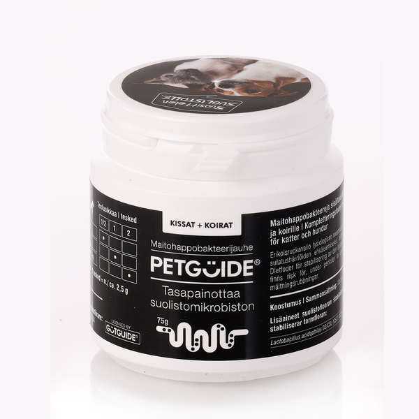 PetGuide probiotiskt tillskott för katt och hund 75 g