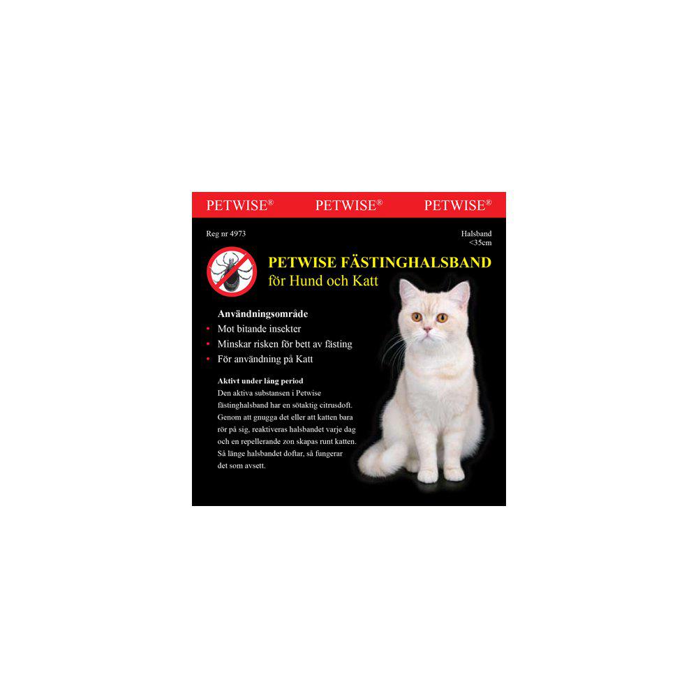 Petwise Fästinghalsband - KATT - <35CM