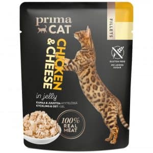 PrimaCat Fillets Kyckling med ost i gelé - Kattmat 50 g