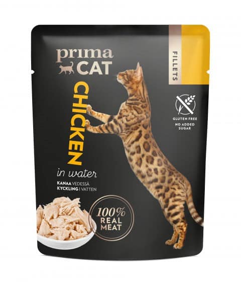 PrimaCat Fillets Saftig och välsmakande kycklingfilé - Kattmat 50 g