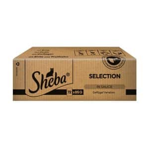 Sheba-påsar 72 x 85 g - Urval i sås fjäderfä variation