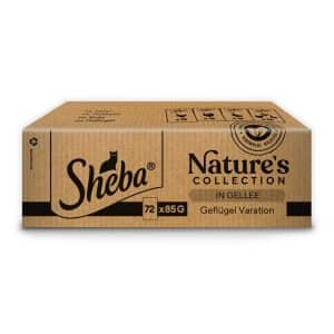 Sheba Nature's Collection 72 x 85 g - Variation av fjäderfä i gelé