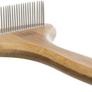 Tovutredare Trixie Bambu/metall 10x17 cm Kort päls