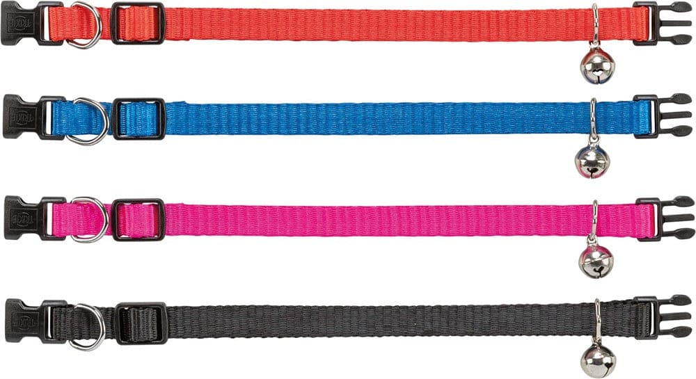 Trixie Katthalsband Bjällra Nylon Frg - Bl Frg