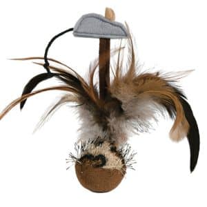 Trixie Kattleksak Fjäderboll Squeaky - 15 cm