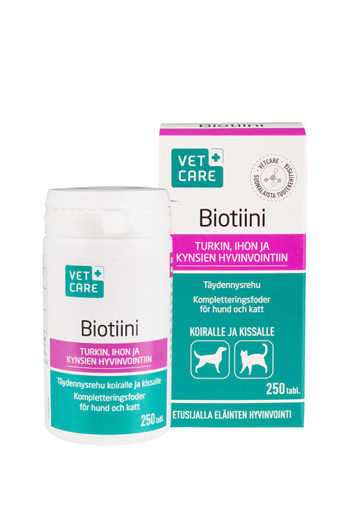 Vetcare Biotin för katt och hund 250 tabletter