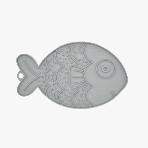 Fishka Slickmatta för hund & katt - Ljusgrå