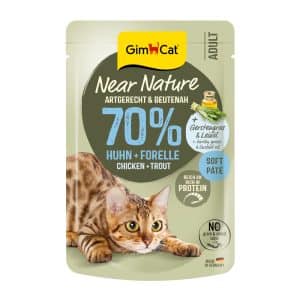 GimCat Near Nature 16 x 85 g - Kyckling & öring