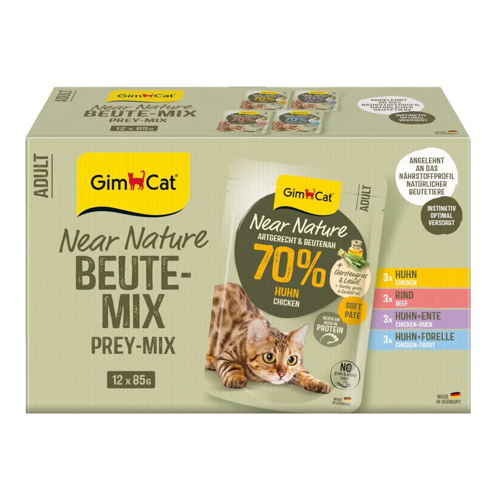 GimCat Near Nature provpack 12 x 85 g - Mixpack (4 sorter)