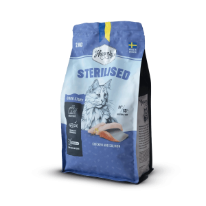 Heavenly Sterilised Cat – Svenskt Helfoder Med Kyckling & Lax För Steriliserade Katter - 2kg