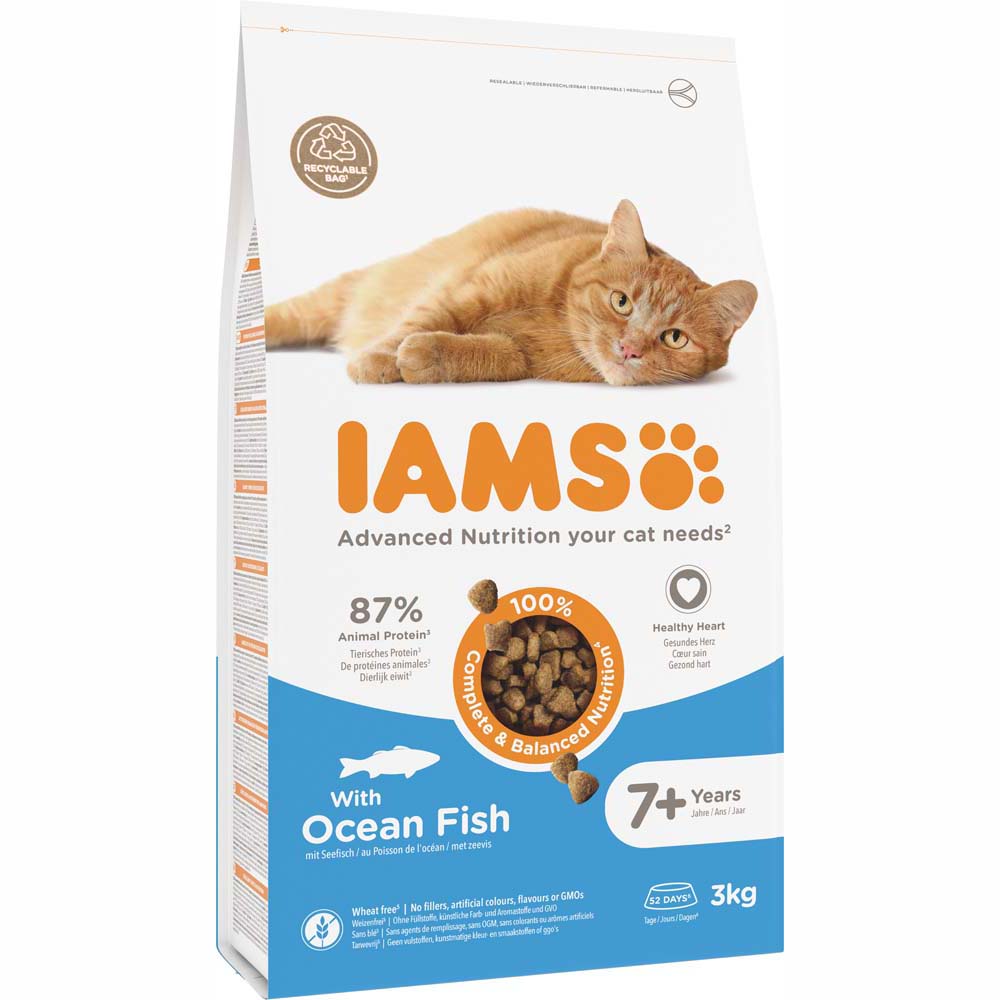 IAMS Advanced Nutrition Senior 7+ med havsfisk - 3 kg