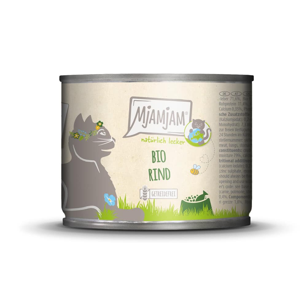 MjAMjAM Naturally Delicious ekologiskt 6 x 200 g - Ekologiskt nötkött