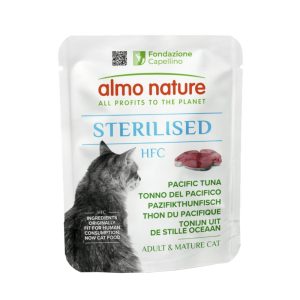 5 + 1 på köpet! 6 x 50 g Almo Nature HFC Sterilised - Stillahavstonfisk