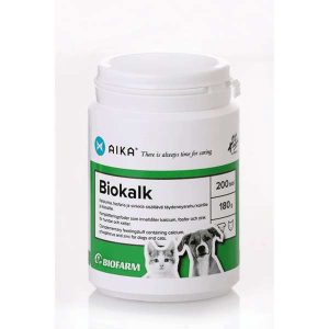 Aika Biokalk kalciumtillskott för Katt och Hund 200 tbl.