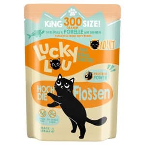 Lucky Lou Adult 6 x 300 g - Fjäderfä & öring