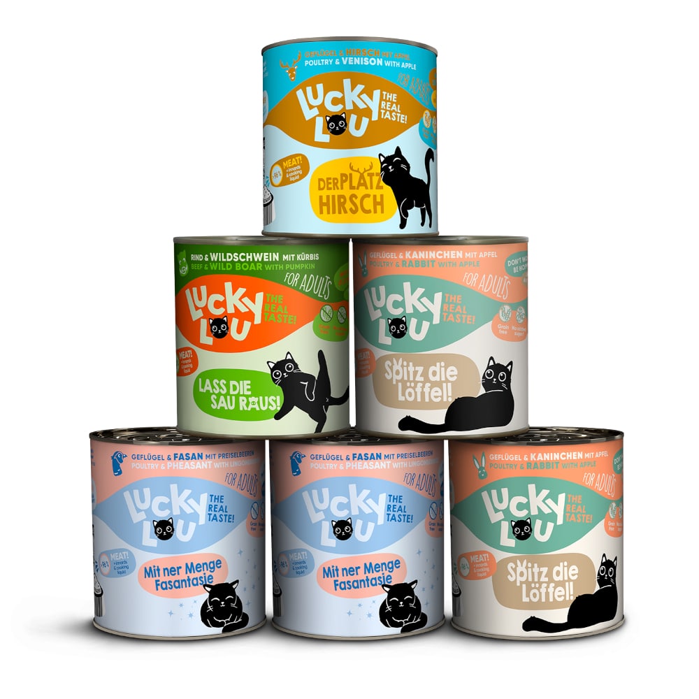 Lucky Lou Adult 6 x 800 g - Wild Mix (4 sorter)