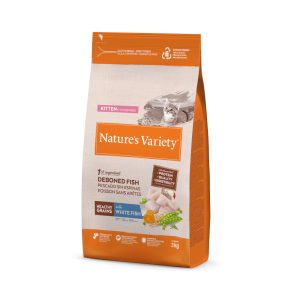 Nature's Variety Healthy Grains Kitten White Fish - 3 kg