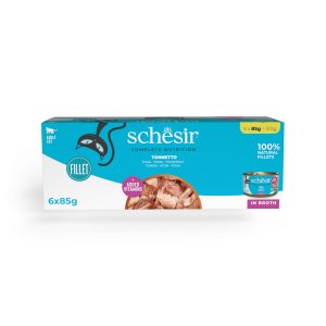 Schesir Complete Nutrition filé i buljong 6 x 85 g - Tonfisk