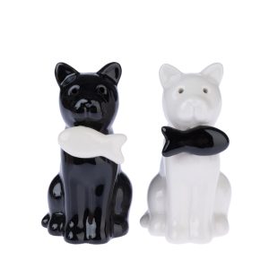 TIAKI salt- och pepparkarsset "Cats" - Set av 2