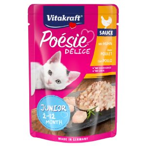 Vitakraft Poésie Délice 23 x 85 g - Junior kyckling