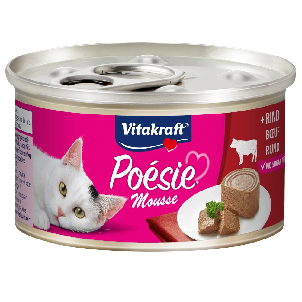 Vitakraft Poésie Mousse 12 x 85 g - Nötkött