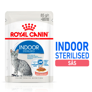 Indoor Sterilised Gravy Våtfoder för katt 12 x 85 g - Katt - Kattfoder & kattmat - Blötmat & våtfoder till katt - Royal Canin - ZOO.se