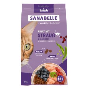 Sanabelle Adult med struts & blåbär - 2 kg