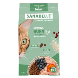Sanabelle Sensitive med kyckling & blåbär - 2 kg