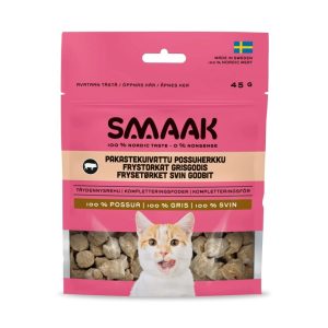 SMAAK Cat Frystorkat Kattgodis Gris 45 g
