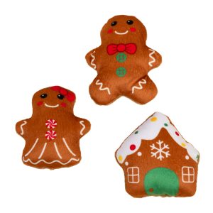 TIAKI kattleksaksset pepparkaksfamilj - Uppsättning om 3
