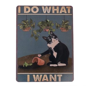 TIAKI metallskylt "I Do What I Want" att hänga upp - 1 St