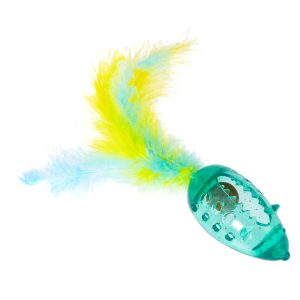 TIAKI mus med kattmyntsboll och fjädrar - 1 St