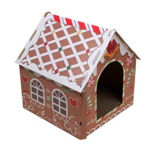 TIAKI pepparkakshus för katter - L 37 x B 36 x H 40,5 cm
