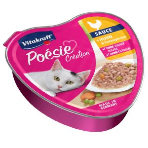 Vitakraft Poésie Création 15 x 85 g - Kyckling och grönsaker i sås