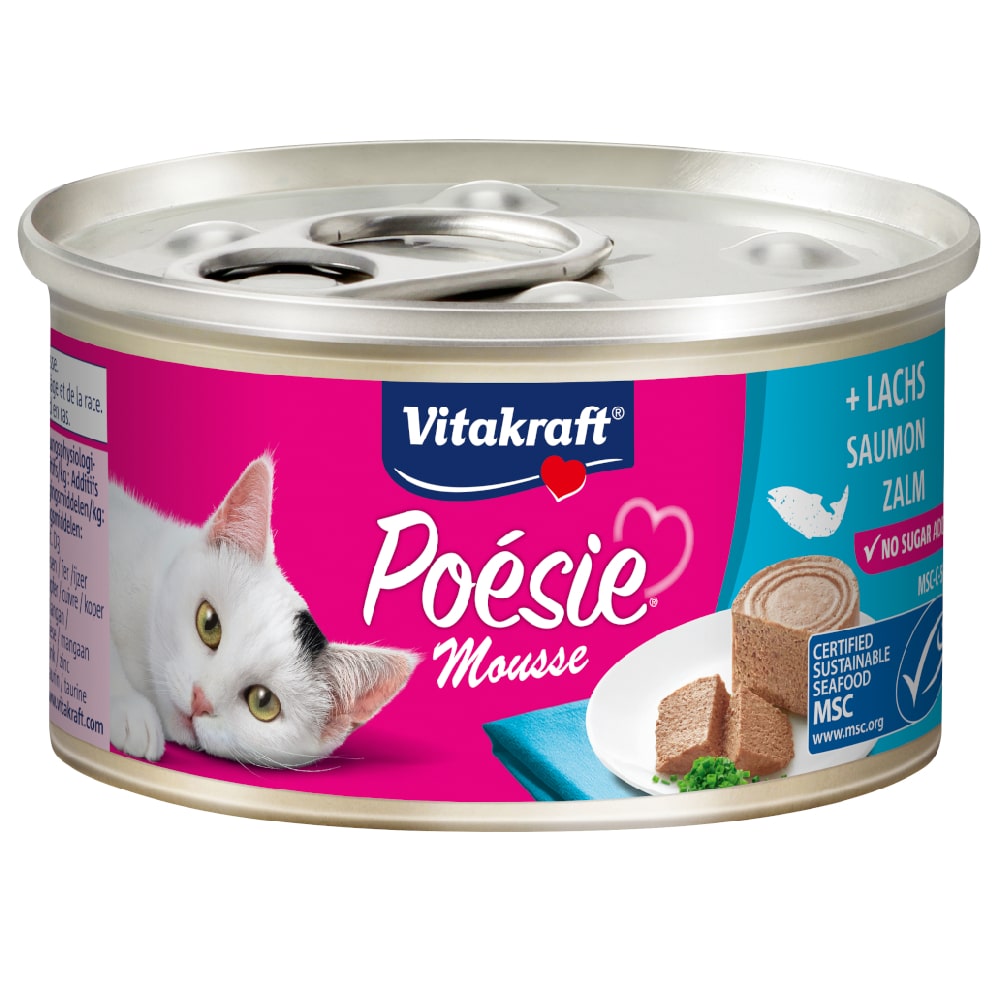 Vitakraft Poésie Mousse 12 x 85 g - Lax