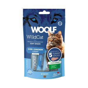 WOOLF Wildcat Cream Cod & Chicken - 5x14 g
