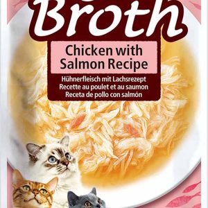 Chicken Broth With Chicken & Salmon 40 g - Katt - Kattfoder & kattmat - Blötmat & våtfoder till katt - Churu - ZOO.se