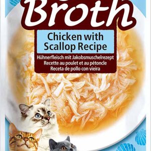 Chicken Broth With Chicken & Scallops 40 g - Katt - Kattfoder & kattmat - Blötmat & våtfoder till katt - Churu - ZOO.se