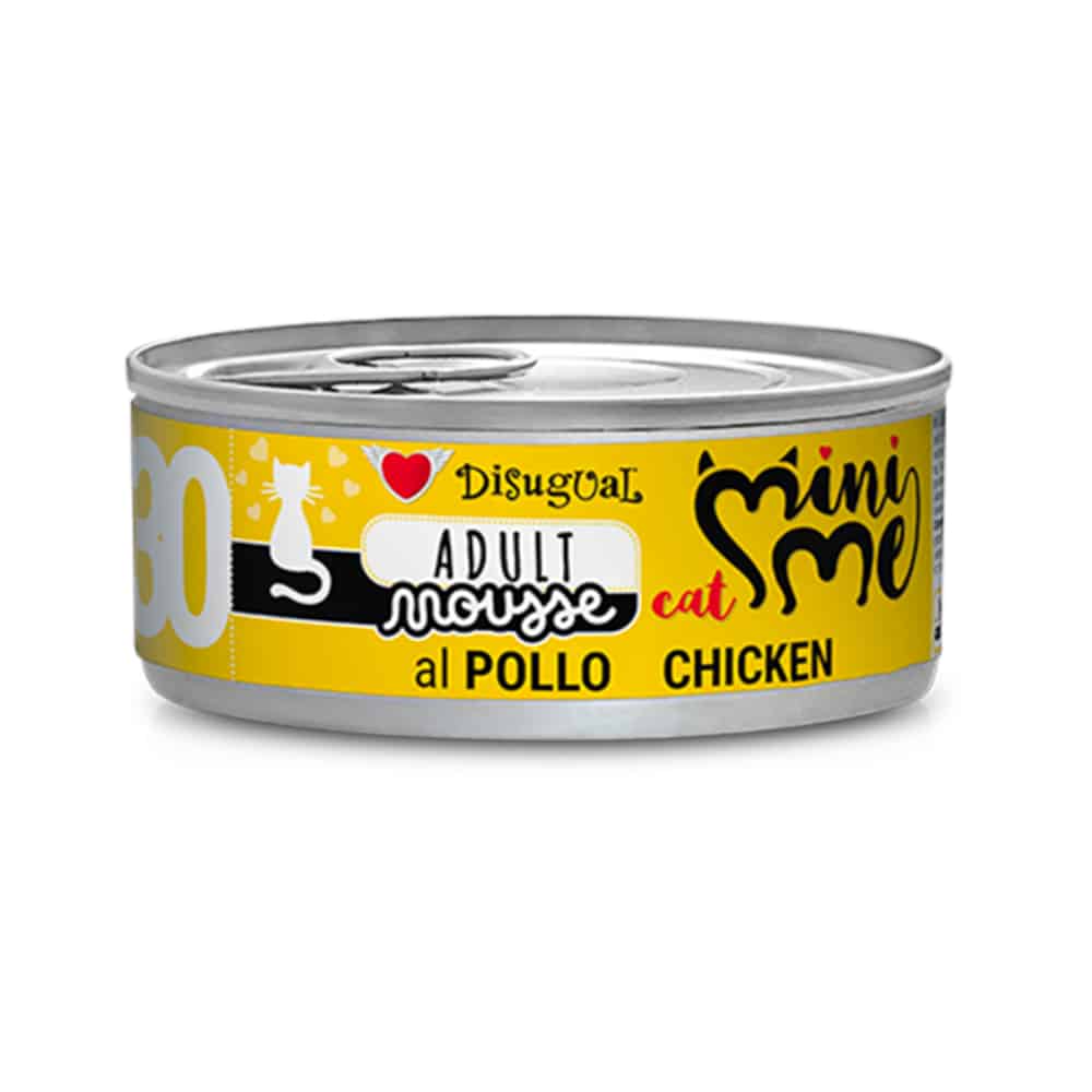 Ekonomiförpackning Disugual Mini-Me Cat Mousse 24 x 85 g - Kyckling