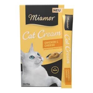 Miamor Cat Cream Kyckling & Ost - Ekonomipack: 24 x 15 g