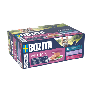 Mousse Mixed Wild 12 x 85 g - Katt - Kattfoder & kattmat - Blötmat & våtfoder till katt - Bozita Katt - ZOO.se