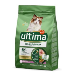 Ultima Cat Hairball Turkey - Ekonomipack: 2 x 2,5 kg