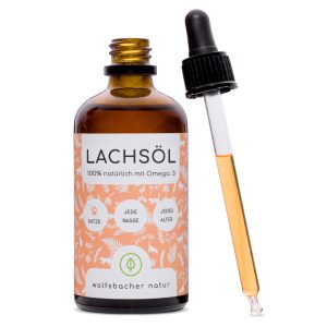 Wolfsbacher Natur laxolja för katter - 100 ml