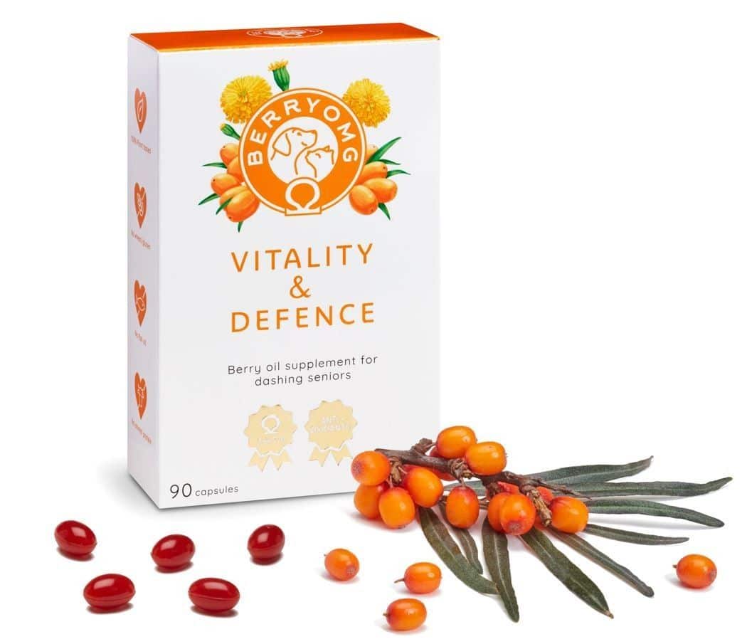 BERRYOMG Vitality & Defence för hundar och katter 90 kapslar